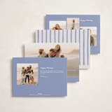 "Tis the Sea Sun" - Holiday Cards in Ocean by Pink House Press - Back of Card Options