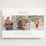 "modern minimalist" - Holiday Cards in Crisp Snow by Kate Ross - Front