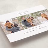"modern minimalist" - Holiday Cards in Crisp Snow by Kate Ross - Detail