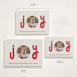 "Joyful Pet" - Holiday Cards in Candy Cane by Louise Kay - Formats Available
