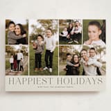 "Holiday Photo Grid" - Holiday Cards in Coal by Kimberly Morgan - Front