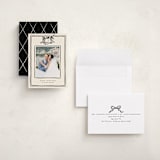 "Christmas Coquette" - Holiday Cards in Licorice by Ekko Studio - Assembled