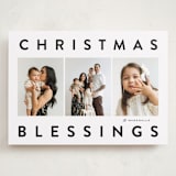 "Contrast Blessings" - Holiday Cards in Coal by Carolyn MacLaren - Front