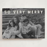 "merry greeting" - Holiday Cards in Cream by Jenny Millington - Front