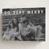 "merry greeting" - Holiday Cards in Cream by Jenny Millington - Folded Card