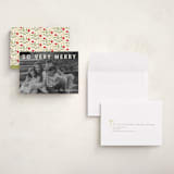 "merry greeting" - Holiday Cards in Cream by Jenny Millington - Assembled
