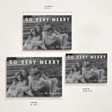 "merry greeting" - Holiday Cards in Cream by Jenny Millington - Formats Available