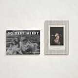 "merry greeting" - Holiday Cards in Cream by Jenny Millington - Photo Orientation Options