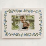 "wreath wrap" - Holiday Cards in Blue Spruce by Jen Owens - Front
