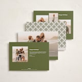 "wreath wrap" - Holiday Cards in Blue Spruce by Jen Owens - Back of Card Options