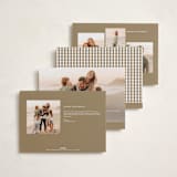 "Scattered Trees" - Holiday Cards in Cotton by Michelle Taylor - Back of Card Options