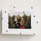 "Scattered Trees" - Holiday Cards in Cotton by Michelle Taylor - Folded Card