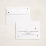 "Scattered Trees" - Holiday Cards in Cotton by Michelle Taylor - FREE Recipient Addressing