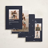 "Christmas Classic" - Holiday Cards in Navigation by Design Lotus - Back of Card Options