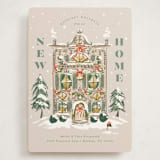 "New Home Holiday House" - Holiday Cards in Eggnog by Jackie Crawford - Front