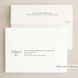 "Striking Type" - Holiday Cards in Snowflake by Sandra Picco Design - FREE Recipient Addressing