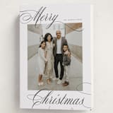 "Merry Script" - Holiday Cards in Ink by Nicole Walsh - Folded Card