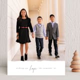 "Softly Torn" - Holiday Cards in Snow by Ekko Studio - Front