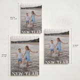 "New Year Happiness" - Holiday Cards in Cotton by Angela Thompson - Formats Available