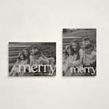 "cropped" - Holiday Cards in Cream by Ellen Schlegelmilch - Photo Orientation Options