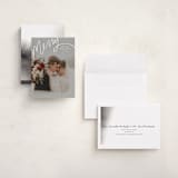 "Merry Hand Lettered Script" - Holiday Cards in Wedding Cake by Becky Nimoy - Assembled