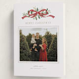 "Greenery Swag" - Holiday Cards in Santa by Everett Paper Goods - Folded Card
