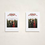 "Greenery Swag" - Holiday Cards in Santa by Everett Paper Goods - Photo Orientation Options