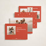 "Nostalgia" - Holiday Cards in Candy Cane by Ekko Studio - Back of Card Options