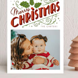 "Christmas Past" - Holiday Cards in Snow by GeekInk Design - Front