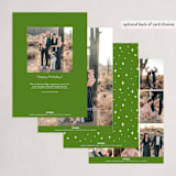 "Christmas Past" - Holiday Cards in Snow by GeekInk Design - Back of Card Options