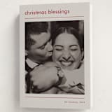 "Modern blessing" - Holiday Cards in Vanilla by Stacey Meacham - Folded Card