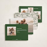 "Nutcracker Toile" - Holiday Cards in Fir by Teju Reval - Back of Card Options