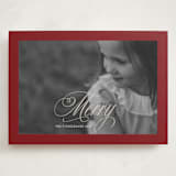"Boldly Merry" - Holiday Cards in Garnet by Karen Kaul - Front