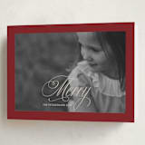 "Boldly Merry" - Holiday Cards in Garnet by Karen Kaul - Folded Card