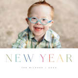 "Colorful Year" - Holiday Cards in Rainbow by Michelle Taylor - Detail