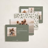 "Winter Garland" - Holiday Cards in Eggnog by Diana Pinnell - Back of Card Options