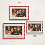 "Taffeta Tartan" - Holiday Cards in Holly Berry by Olivia Kanaley Inman - Formats Available