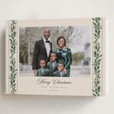 "evergreen garlands" - Holiday Cards in Eggnog by Rebecca Durflinger - Folded Card