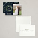 "Greenery Wreath" - Holiday Cards in Twilight by Susan Moyal - Assembled