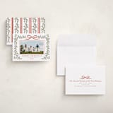 "Laurel Wreath" - Holiday Cards in Holly Berry by Wildfield Paper Co - Assembled