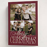 "Elegant Three" - Holiday Cards in Mulberry by Brianne Larsen - Folded Card