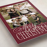 "Elegant Three" - Holiday Cards in Mulberry by Brianne Larsen - Detail