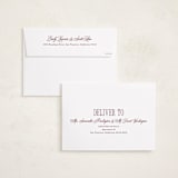 "Elegant Three" - Holiday Cards in Mulberry by Brianne Larsen - FREE Recipient Addressing