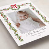"Bows & Ribbon" - Holiday Cards in Candy Cane by Susan Moyal - Detail