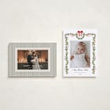 "Bows & Ribbon" - Holiday Cards in Candy Cane by Susan Moyal - Photo Orientation Options