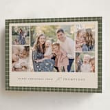 "Checked Edge" - Holiday Cards in Pine by Amy Kross - Folded Card