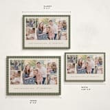 "Checked Edge" - Holiday Cards in Pine by Amy Kross - Formats Available