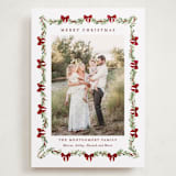 "Garland" - Holiday Cards in Berry by Sarah Knight - Front