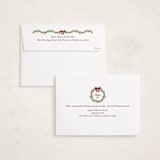 "Garland" - Holiday Cards in Berry by Sarah Knight - FREE Recipient Addressing
