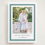"Preppy Ribbon" - Holiday Cards in Spearmint by Carolyn MacLaren - Front
